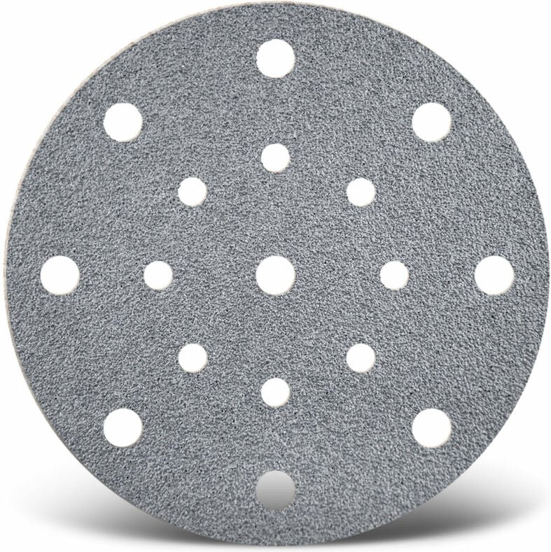 Platinum Klett-Schleifscheiben, 150 mm, 17-Loch, f. Exzenterschleifer, Halbedelkorund (50 Stk.) K40 - Menzer