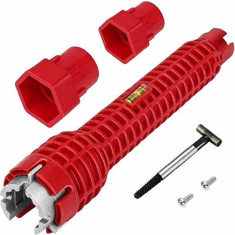 Tigrezy 8-in-1 Spülbeckenschlüssel, Wasserhahnschlüssel, Multifunktionsschlüssel, Rohrschlüssel, Wasserhahnschlüssel, Ro...