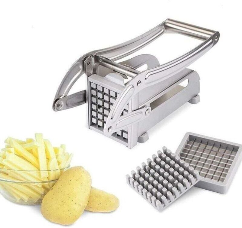 Professioneller Pommes-Frites-Schneider aus Edelstahl für Kartoffeln und Gemüse für den privaten und gewerblichen Gebrau...