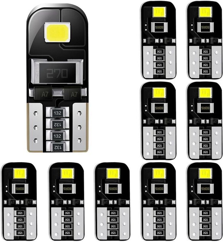 Woosien - 10x W5w T10 2835 Led-lampen Canbus 3030smd 6000k Led Licht Auto Innen Dome Lesen Nummernschild l