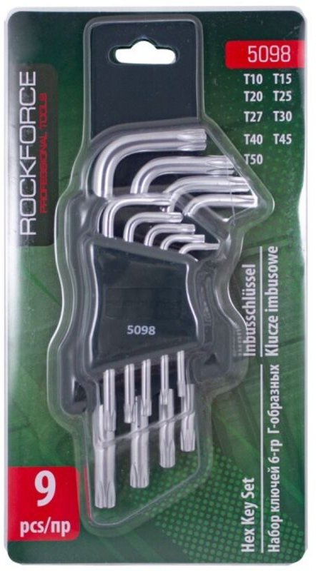 Torx-Schlüssel T10-T50 9 Stk