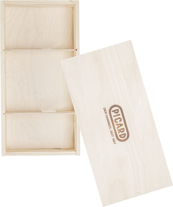 Geschenkverpackung 34,5x20,5x4,8cm aus Holz für Latthämmer und Schlosserhämmer - Picard