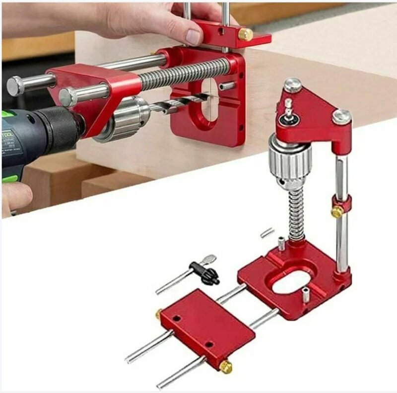 Der beste Holzbearbeitungs-Bohrer-Locator, verstellbare Locher-Locator-Bohrschablonenführung, Holzbearbeitungs-Bohrer-Lo...