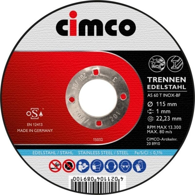 Cimco KORUND-TRENNSCH.. INOX 125MM (208912)