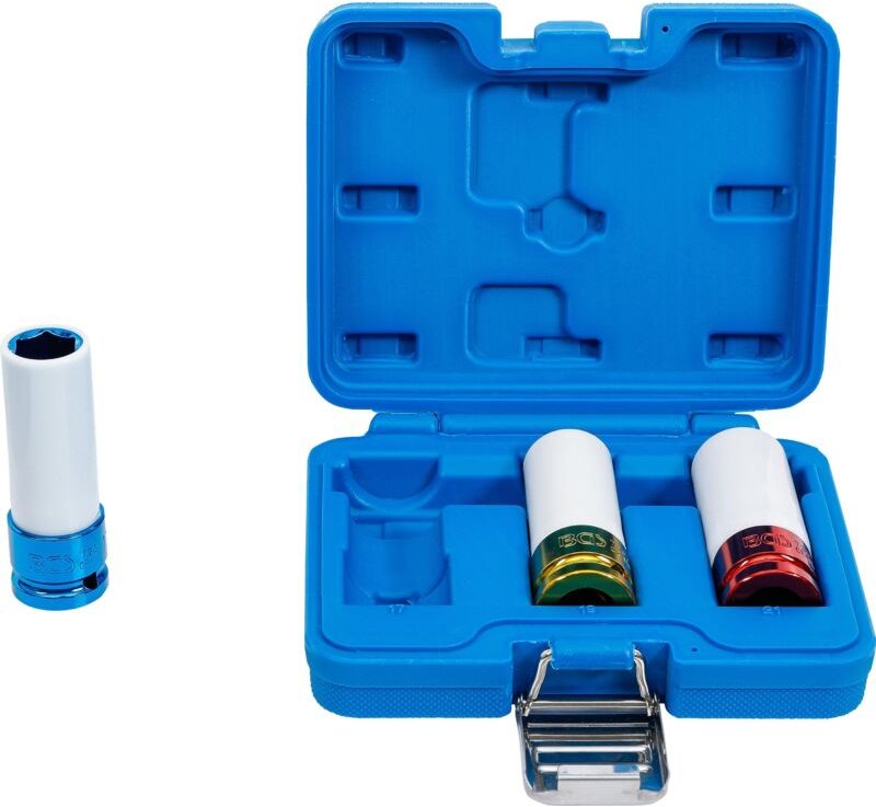 Bgs Technic - Kraft-Schoneinsatz-Satz Antrieb Innenvierkant 12,5 mm (1/2') sw 17 / 19 / 21 mm 3-tlg.