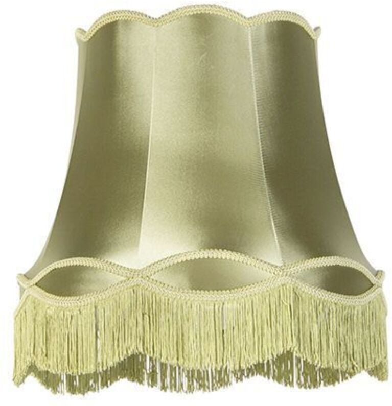 Seidenlampenschirm grün 45/30/44 - Granny