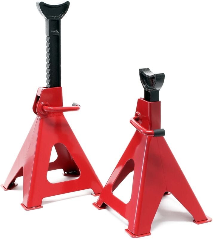 Höhenverstellbare Unterstellböcke im Set mit je 6000 kg Traglast