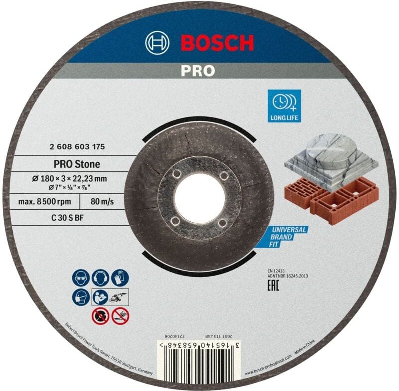 Thumbnail - Bosch - pro Stone Trennscheibe 180 x 3 x 22,23 mm - 2608603175