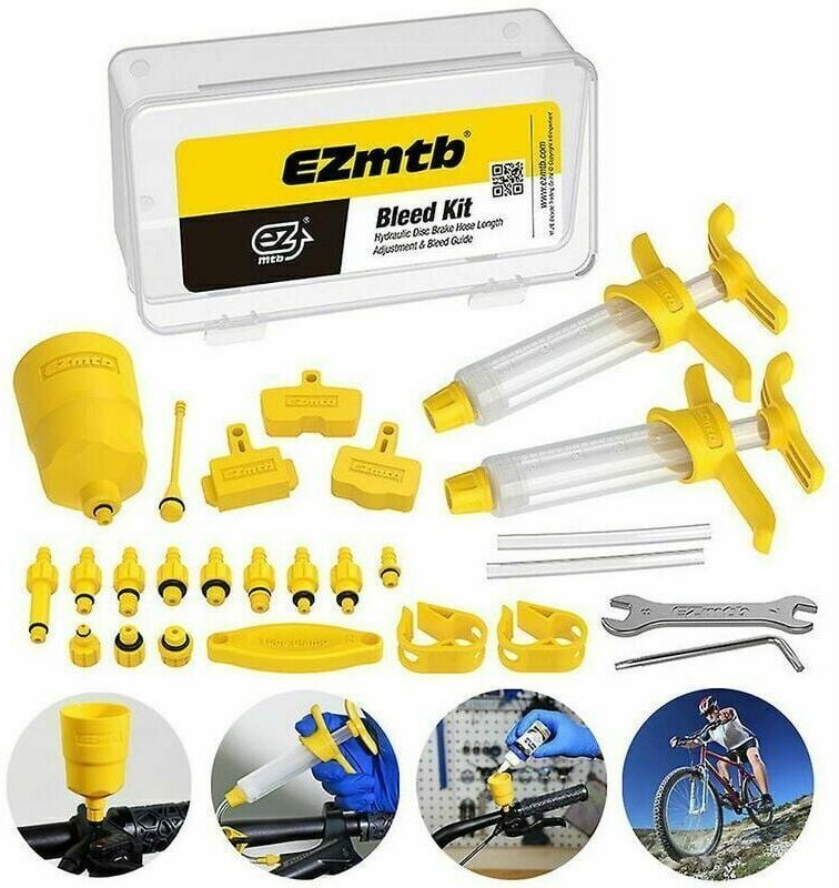 Entlüftungsset für Fahrradbremsen, hydraulisches Mineralöl, kompatibel mit Shimano, Magura, Tektro, Sram-Serie – profess...