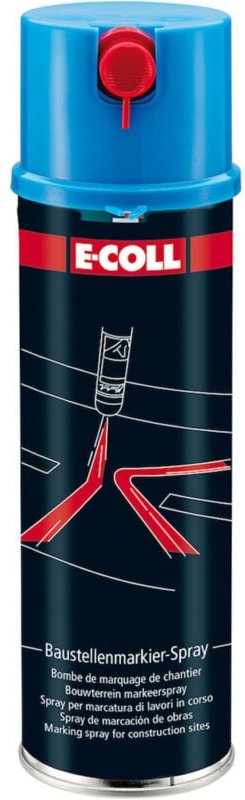 E-coll - Baustellenmarkier-Spray 500ml Spraydose leuchtblau