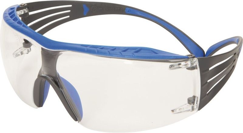 3M - SecureFit SF401XSGAF-BLU Schutzbrille mit Antibeschlag-Schutz Blau, Grau