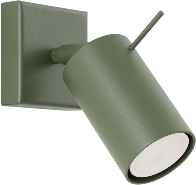 Moderne olivgrüne Wandleuchte, beweglicher Strahler für Schlafzimmer, Flur, 1xGU10 10W RING Sollux Lighting