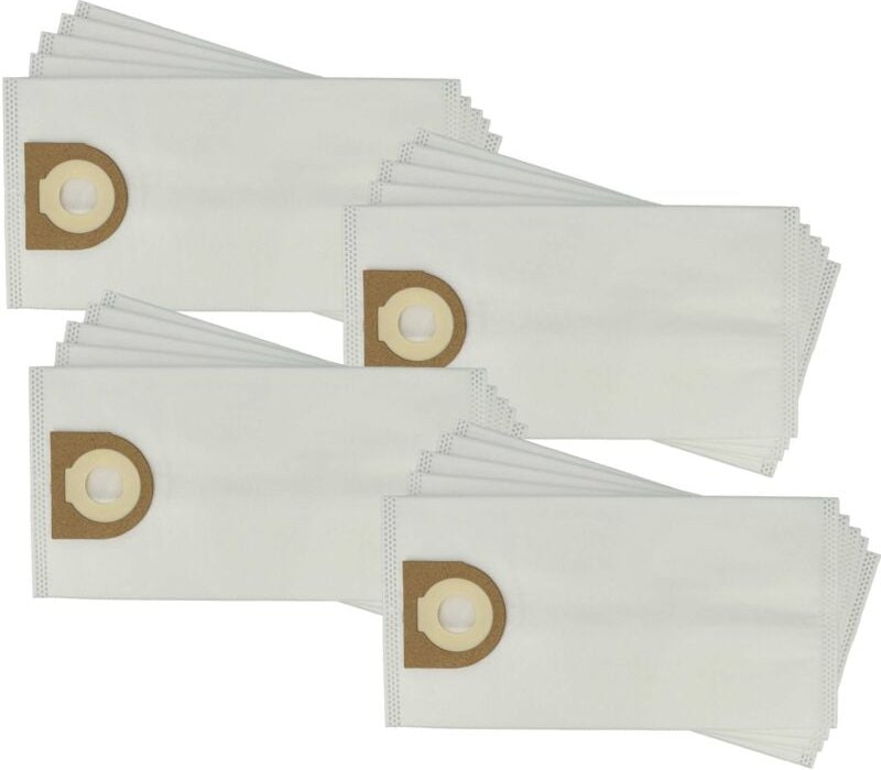 20x Staubbeutel Ersatz für Cleancraft 7010251 für Staubsauger - Mikrovlies, 28,3cm x 14,5cm Weiß - Vhbw