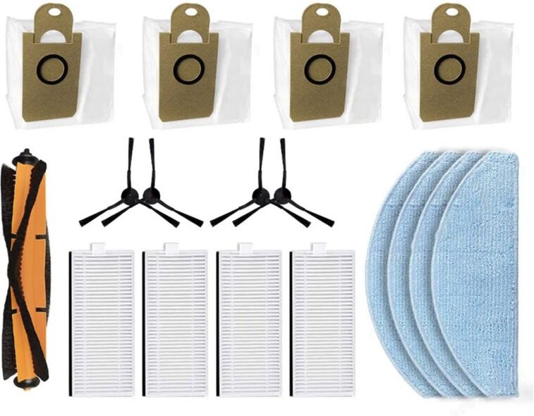 Für Minien MX90 Pro Wichtigsten Seite Pinsel Hepa-Filter Mopp Tuch Staub Tasche