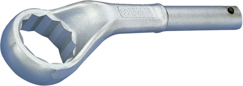 Zugringschlüssel 2 a 60 Schlüsselweite 60 mm Länge 345 mm gekröpft