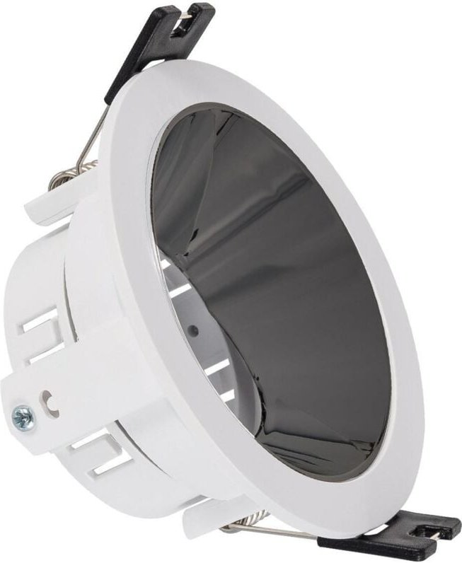 Efectoled - Downlight-Ring Konisch Versetzt für LED-Glühbirne GU10 / GU5.3 Ausschnitt ø 75 mm Schwarz
