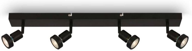 Briloner - led Deckenleuchte Deckenlampe Spots schwenkbar 5W 4xGU10 schwarz