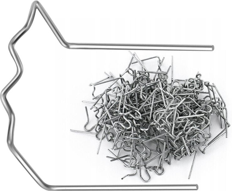 Rosfix 90-Grad-Kunststoffklammern – Stabilität für Kunststoffverbindungen 90 Grad, 0,8 mm, 100 Stk. Für Automobil- und H...