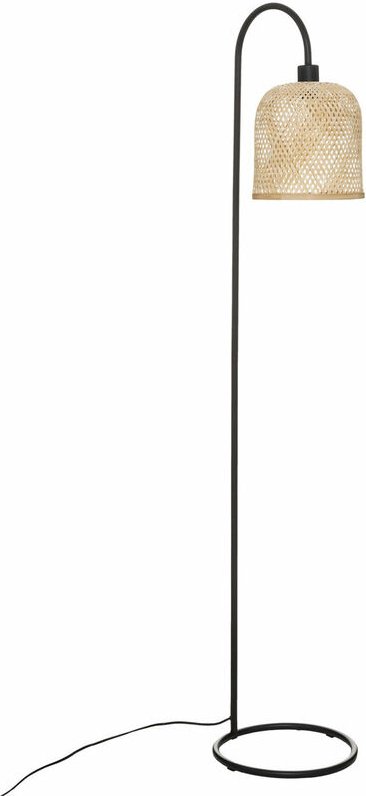 Atmosphera - Stehlampe ali mit geflochtenem Bambus-Lampenschirm, 159 cm