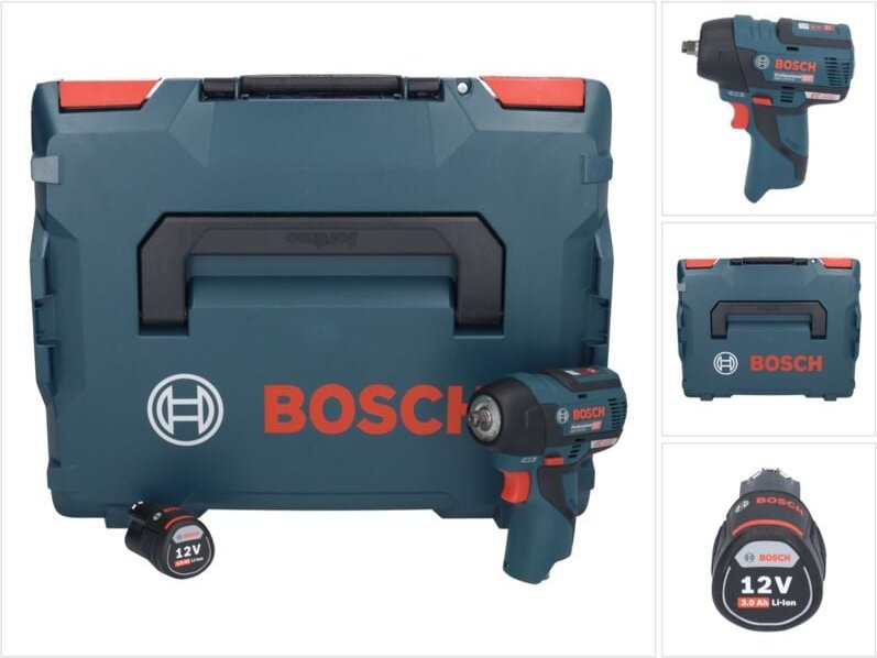 Gds 12V-115 Professional Akku Drehschlagschrauber 12 v 115 Nm 3/8' Brushless + 1x Akku 3,0 Ah + L-Boxx - ohne Ladegerät ...