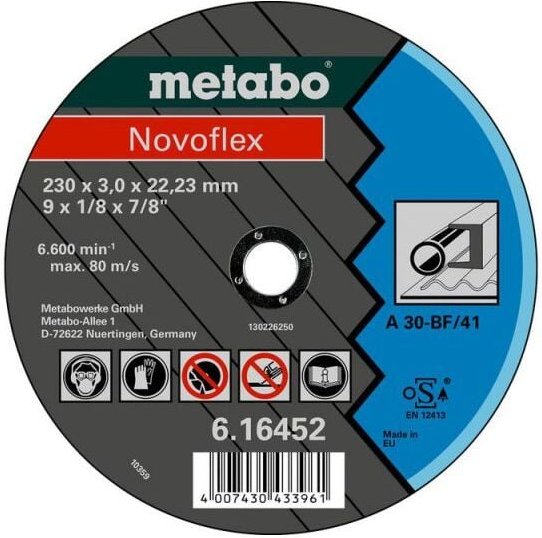Metabo - Novoflex 125x2,5x22,23 Stahl, Trennscheibe, gekröpfte Ausführung (616456000)