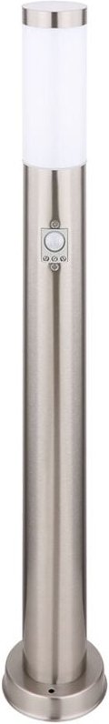 Design Außen Steh Leuchte Terrassen Edelstahl Sockel Garten sensor Lampe silber Globo 31588S