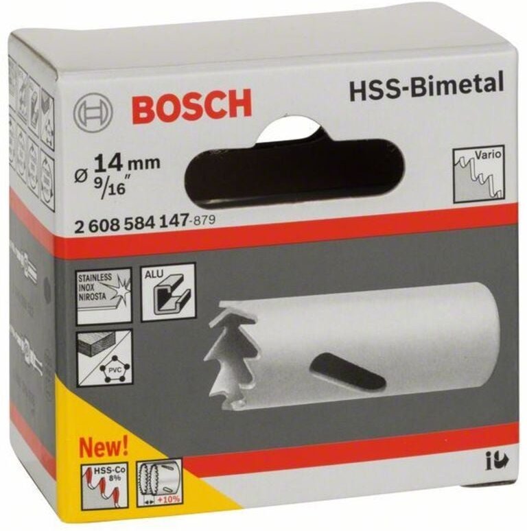 Bosch - Lochsäge HSS-Bimetall für Standardadapter 14 mm 9/16" - 2608584147