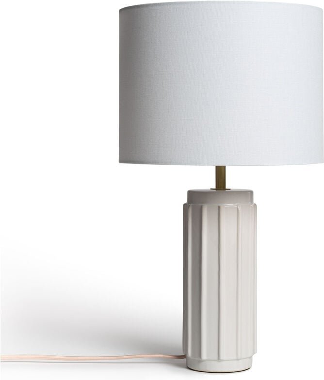 Ledkia - Tischlampe Keramik Corbusier Weiß