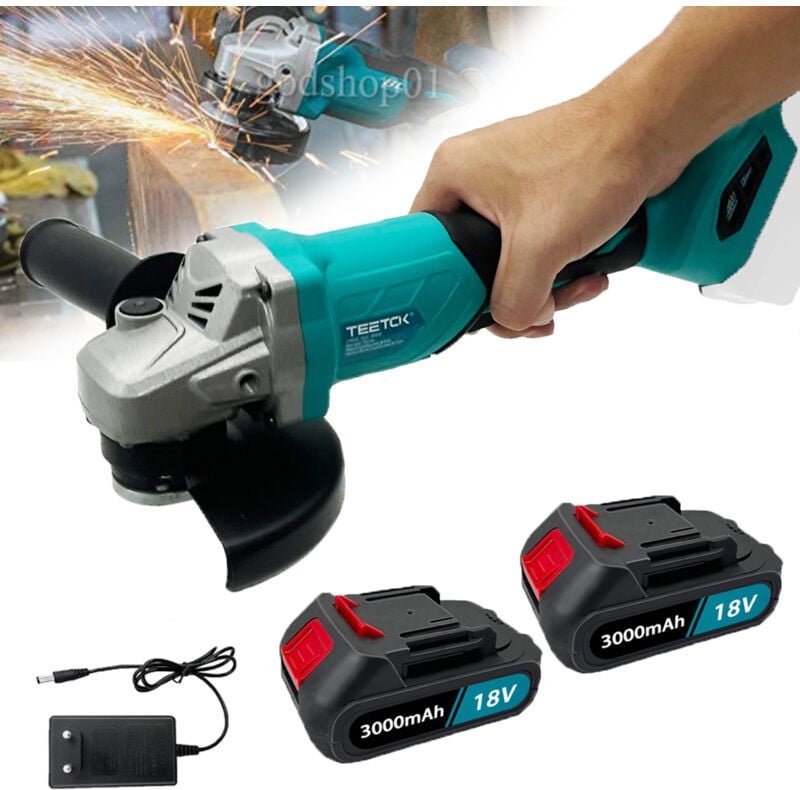 Zubehör für Winkelschleifer, 125 mm kabellose bürstenlose Winkelschleifer-Sets, Polieren, Schneiden Teetok Kompatibel mi...