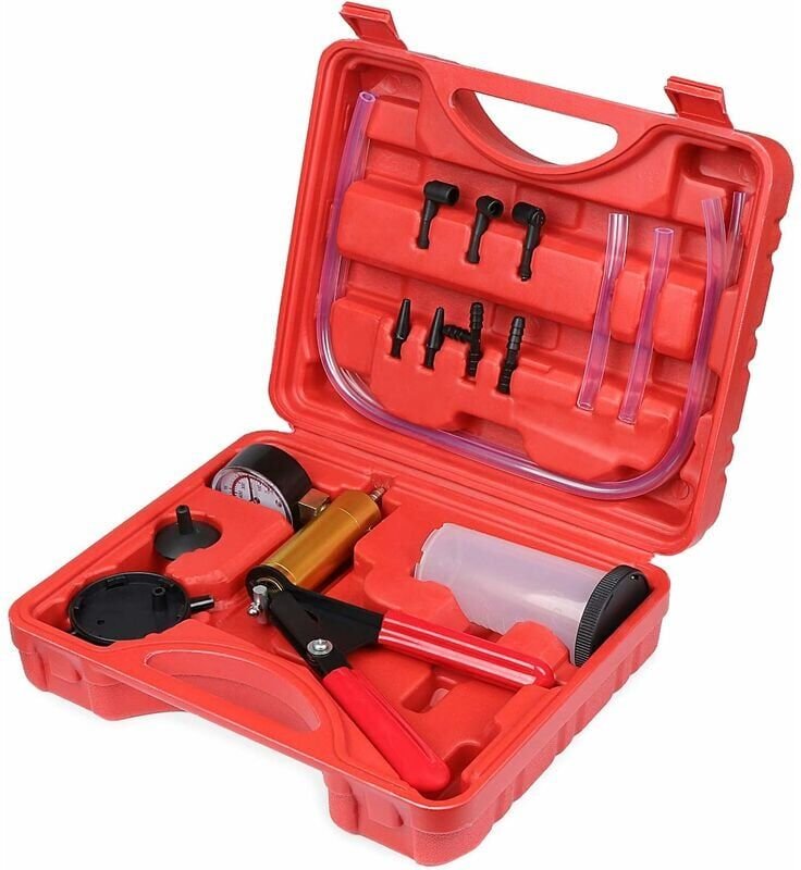 Gabrielle - Manuelle Vakuumpumpe, Bremsflüssigkeits-Entlüftungs-Vakuumtester, Vakuum-Set, Auto-Reparaturwerkzeug