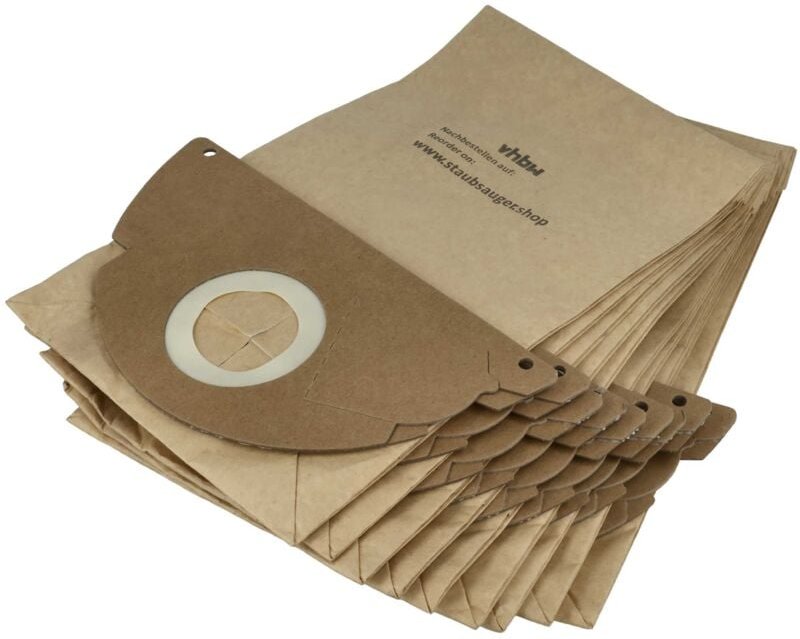 10x Staubsaugerbeutel kompatibel mit Kärcher K2102, K2103, K2104, K2105, K2106, K2107, K2108, K2109, K2110, K2111 Staubs...