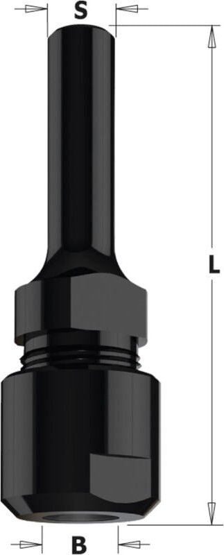 796.002.01 RH FRÄSSPANNFUTTERSATZ MIT 12 mm ANSCHLUSS UND 8 mm SPANNZANGE