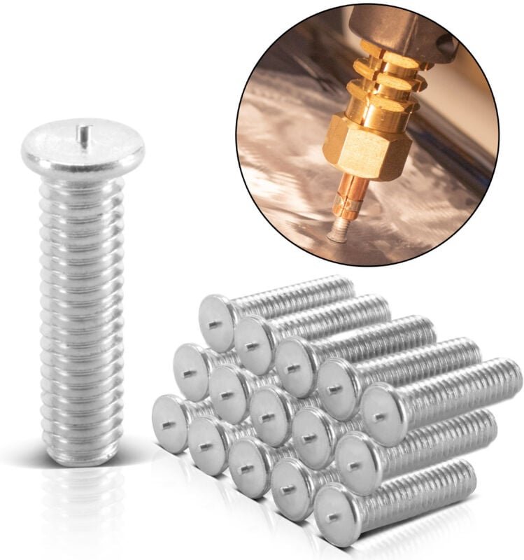 Stahlwerk - 2 x Alu Schweißbolzen M4 100er Set Smart Repair Ausbeulspotter Zubehör