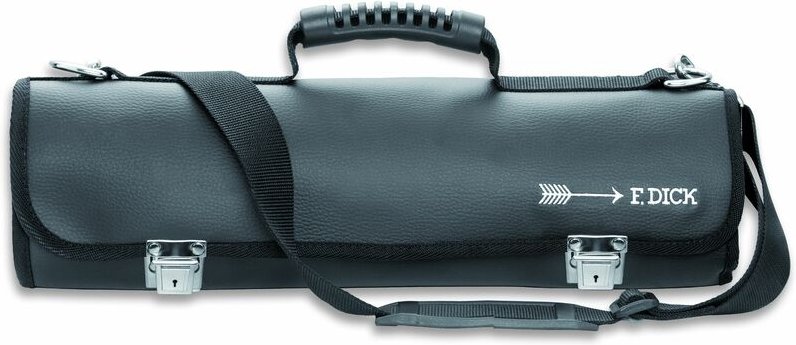 F. Dick Rolltasche ohne Inhalt Messertasche unbestückt mit 12 Fächern Lederoptik