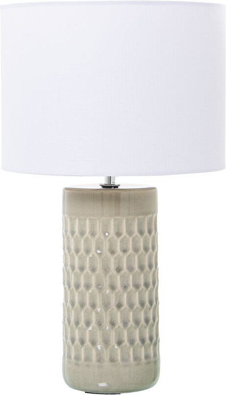 Creme keramik-tischlampe, 1XE27, MAX.40W °25X42CM, sockel: °10,5X24CMfür alle Stile, um dem Zuhause eine Note zu verleih...