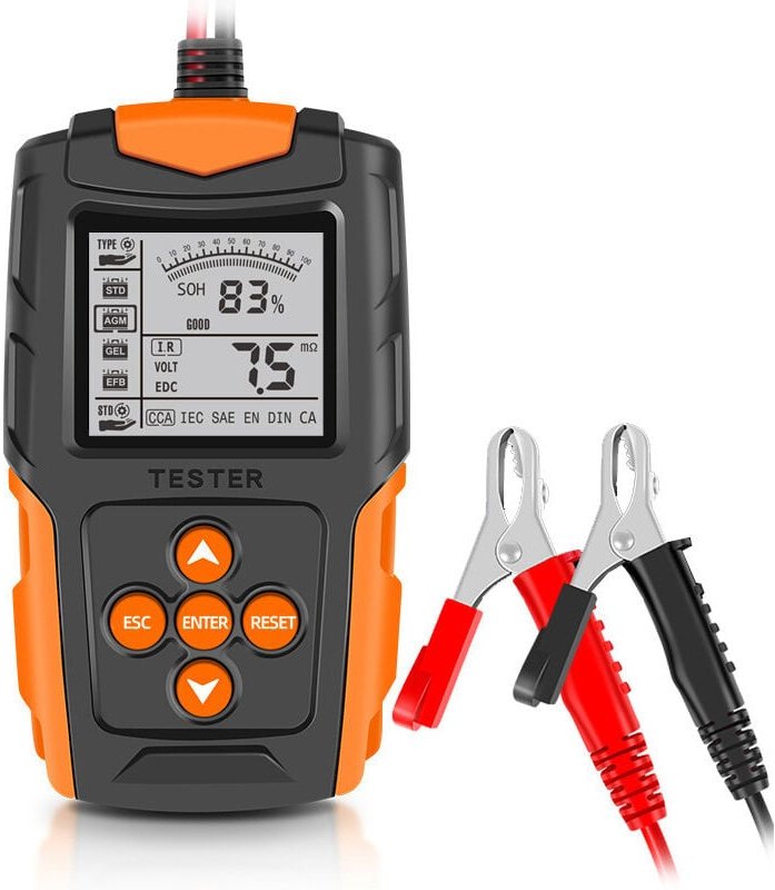 12V/24V Autobatterietester LCD Digital Batterieanalysator Autoladediagnosewerkzeug