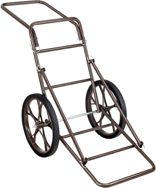Mophorn Hirschkarren - Faltbarer Wildtransporter mit einer Tragkraft von 500 Pfund. 17 Zoll großes Gummirad und ergonomi...