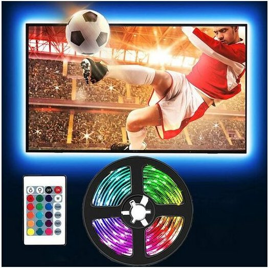 Led Stripe, LED-Streifen, led Stripe Farbwechsel, Infrarot, Fernbedienung, Wasserdicht, 0.5M Kinsi