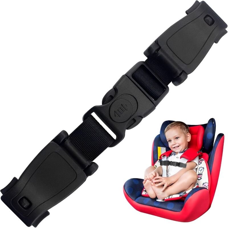 Brustclip für Babysicherheitsgurte, Gurtclip für Kindersitze, Clips für Kindersitze, Brustclip für Babyschalen, Schwarz