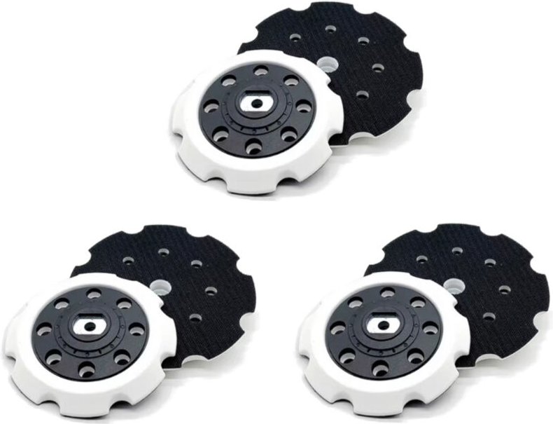 8-Loch Klett Haftteller Schleifteller für Makita PO5000C, PO6000C, DPO500Z, DPO600Z, DPO600TKX1 ersetzt 197928-2 - 125mm...