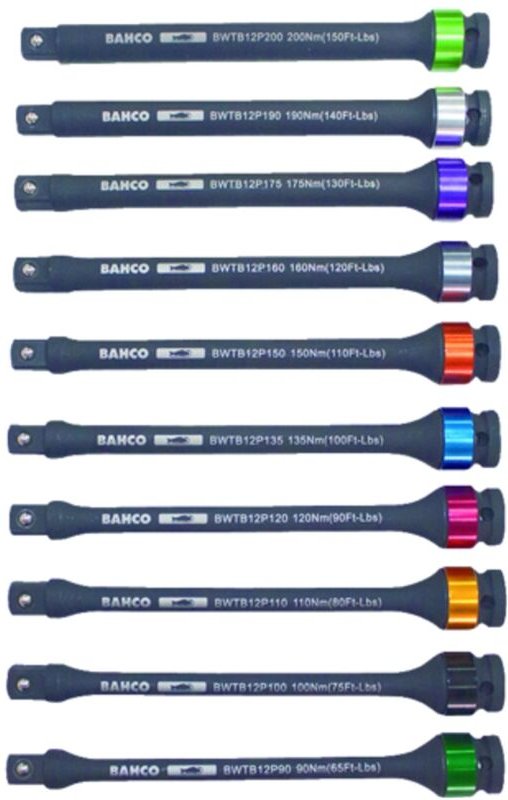 Bahco 1/2 Torsionsstab zum Festziehen von Radmuttern, Drehmoment 100 Nm