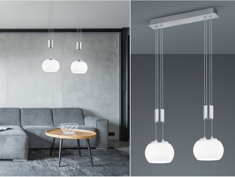 Trio Lighting - trio LED-Pendelleuchte Madison 342010207 nickel 16 w, 1800 lm, 3000 k