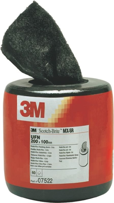3M - Schleifvliesrolle mx-sr Länge 6 m Breite 100 mm ultra fine grau