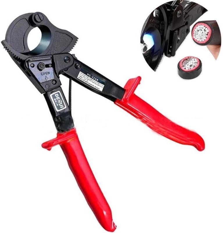 Ratschen-Kabelschneider, Kabelschneider und Kabelschneider bis 240 mm², HS325A robuste Handwerkzeuge und Kabelschneider ...