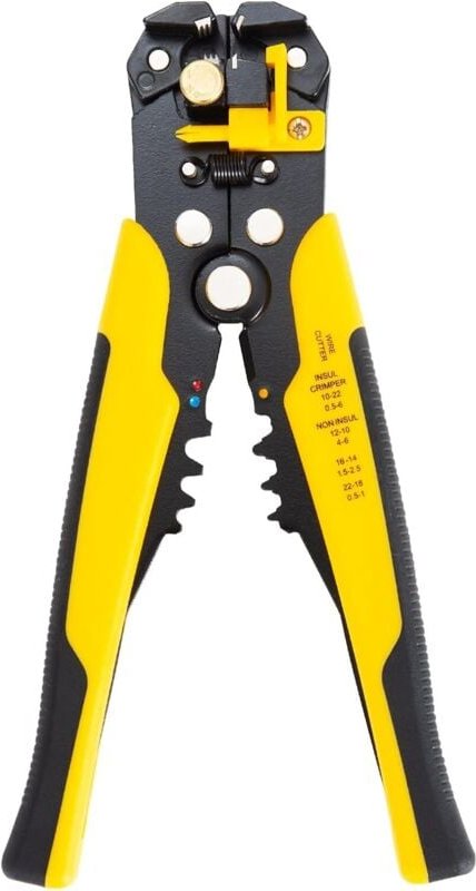 Automatische Abisolier- und Crimpzange mit Präzisionseinstellung für Kabel mit einem Querschnitt von AWG 24-10 / 0,2-6,0...