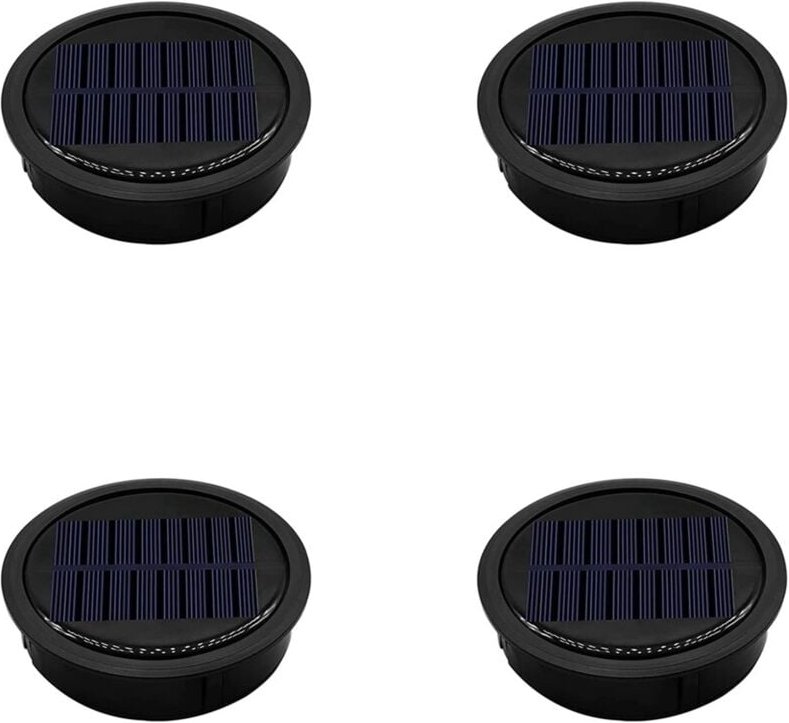 4 Packung Großes Solarlicht-Ersatzoberteil für Hängende Laternen Im Freien, Leistungsstärker und Energieeffizienter