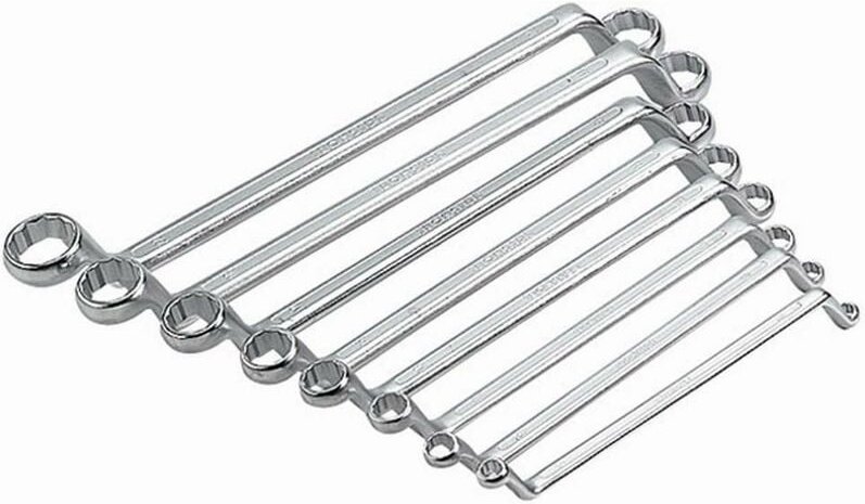 Ironside - Doppel-Ringschlüssel-Set 8-teilig Chrom-Vanadium-Stahl