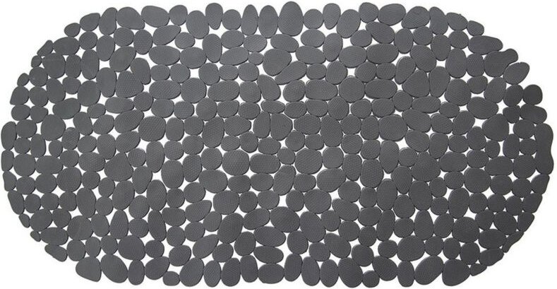 Anti-Rutsch-Badewannenmatte, grau, 68x34 cm