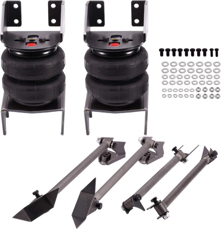 Universal Rear Weld-On Triangulated 4 Link Suspension Kit with 2500Lbs Luftbalg
