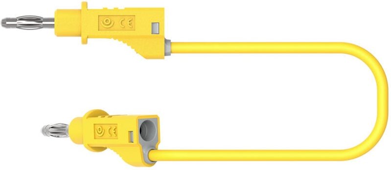 Thumbnail - 2117-CD1-100J Messleitung Bananenstecker Bananenstecker 1.00 m Gelb 1 St. - Electro Pjp